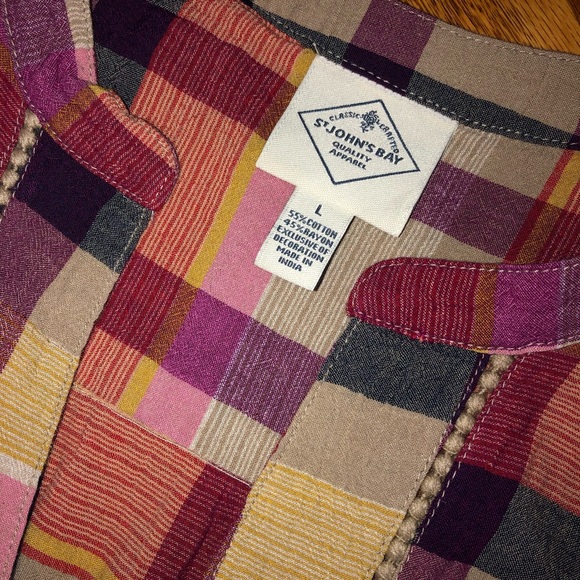 St Johns Bay summer dress. Never worn, NWT. L-38”, Pit to Pit-22”. Size Large. - Picture 2 of 4